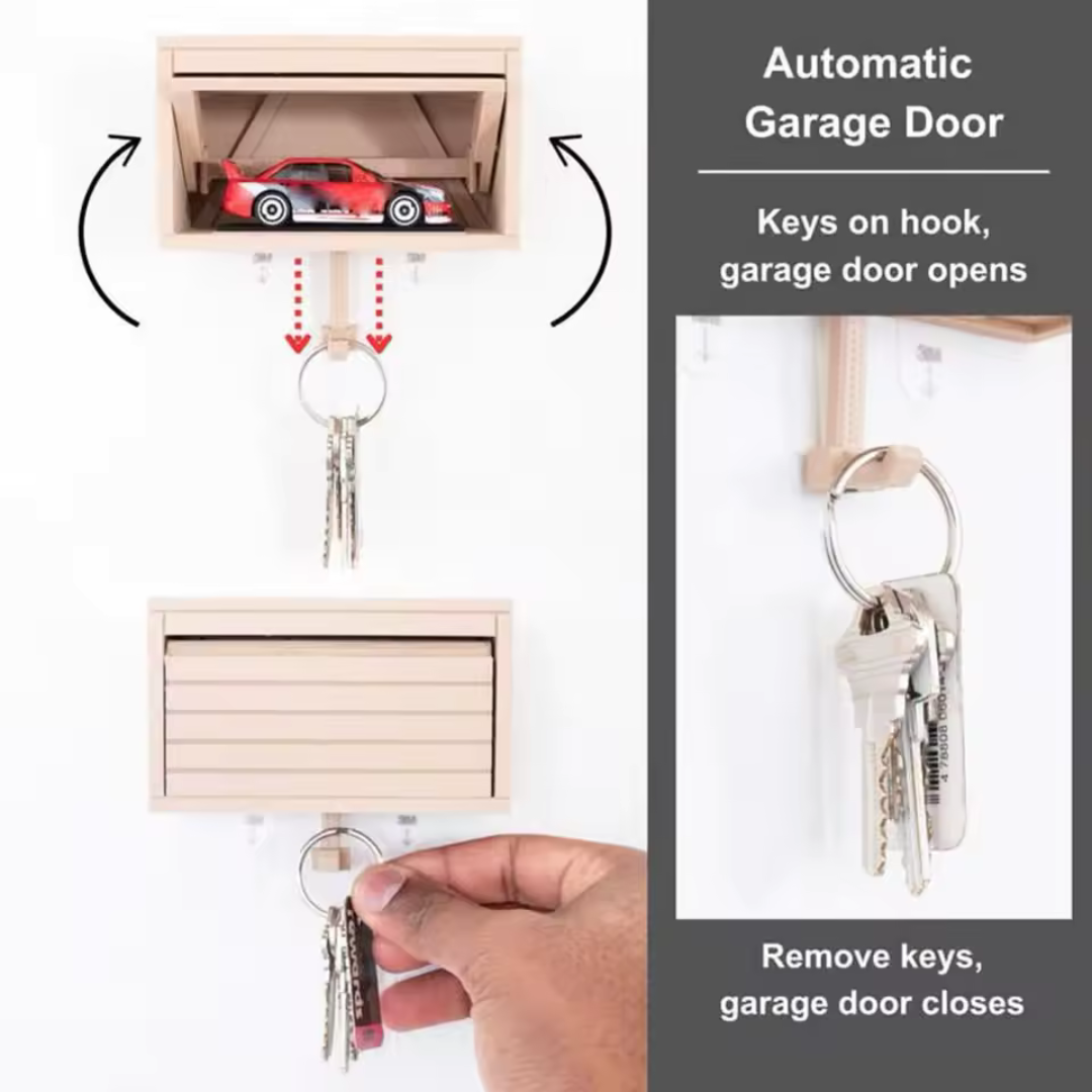 Porta Llaves De Mini Garaje